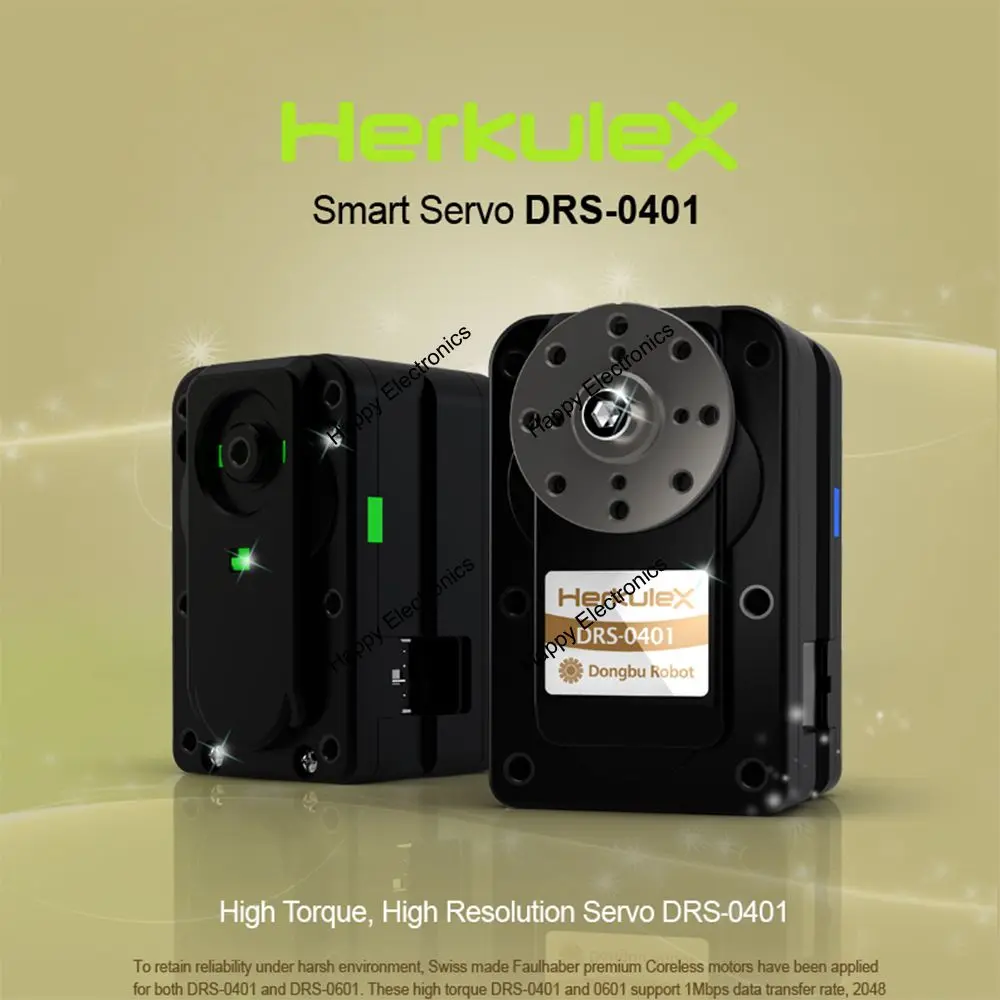 

South Korea Dongbu HerkuleX DRS-0401 Smart Servo, FAULHABER Coreless DC Motor 43.1kg 320 degrees 12V for Robots