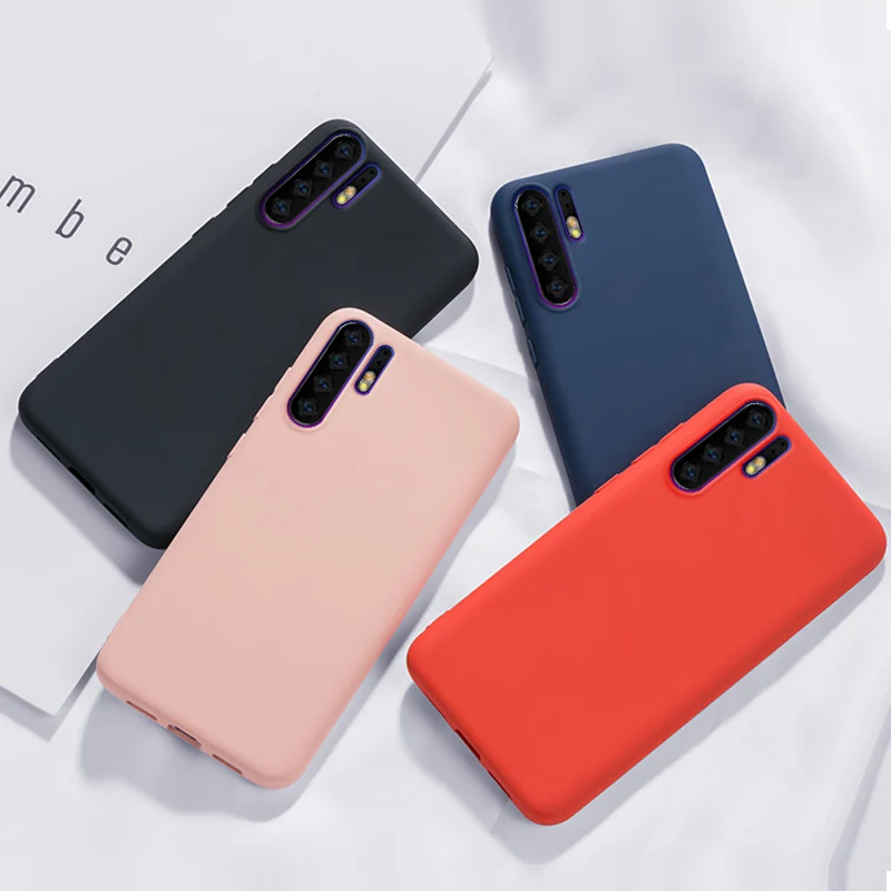 

For Huawei P30 Pro Case Original Liquid Silicone Case Plain Color Coque Capa For Huawei P30 Lite P 30 Pro 30Pro 30Lite P30pro