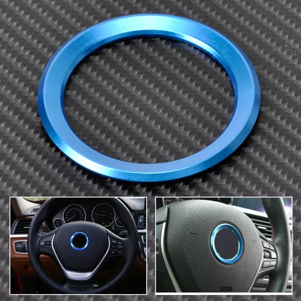 

CITALL Car Styling Steering Wheel Center Decoration Ring Cover For BMW 1 3 4 5 7 Series M3 M5 GT3 GT5 X1 X3 X5 X6 F07
