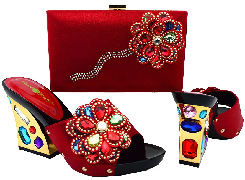 

Italian Matching Shoe and Bag Set Women Shoe and Bag To Match for Parties African Shoes and Bags Matching Set