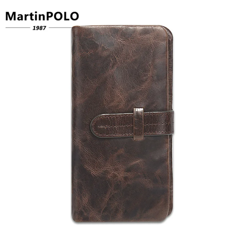 

2019 Luxury Brand Men Wallets Genuine Leather Long Men Purse Wallet Male Clutch Leather Wallet Men Business Male Wallet J520