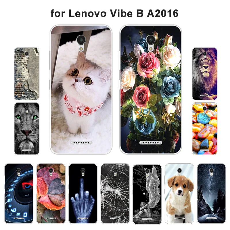 Soft TPU for Lenovo Vibe B A2016 Covers Clear Silicone 4.5 inch APlus A1010 / A20 A Plus Slim Dog Cat Phone Cases |