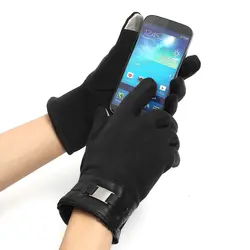 Новые зимние перчатки с сенсорным экраном Мужские Женские теплые хлопковые ветрозащитные Классические наручные рукавицы Тактические