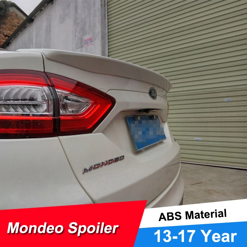JNCFORURC задний спойлер для багажника автомобиля крылья Ford Mondeo Fusion 2013 14 15 16 17 18 ABS