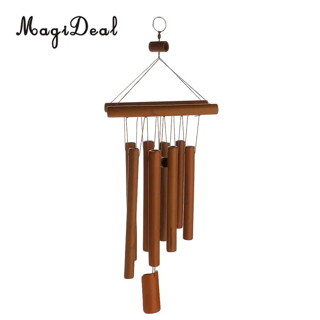 MagiDeal Relaxing Bamboo Yard Garden Outdoor Living Wind Chimes Windchime Home Decor