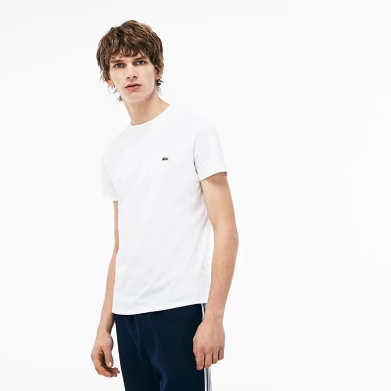 Lacostelegend men T Shirt classic summer cotton Short Sleeve Tees white black gym t shirt breathable camisa hombre