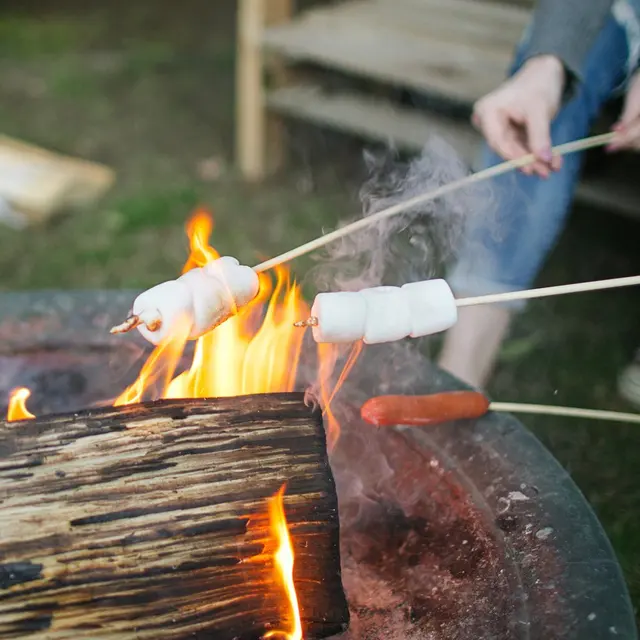 50 Cm*5 Mm Hosszú Bambusz Bbq Nyársai Fa Burgonya Pillecukor Sült Pálcák Természetes Barbecue Nyárs Szett Rudak 100Db/200Db - Image 5