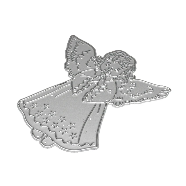 new angel pendant cutting dies stencil template diy scrapbook album