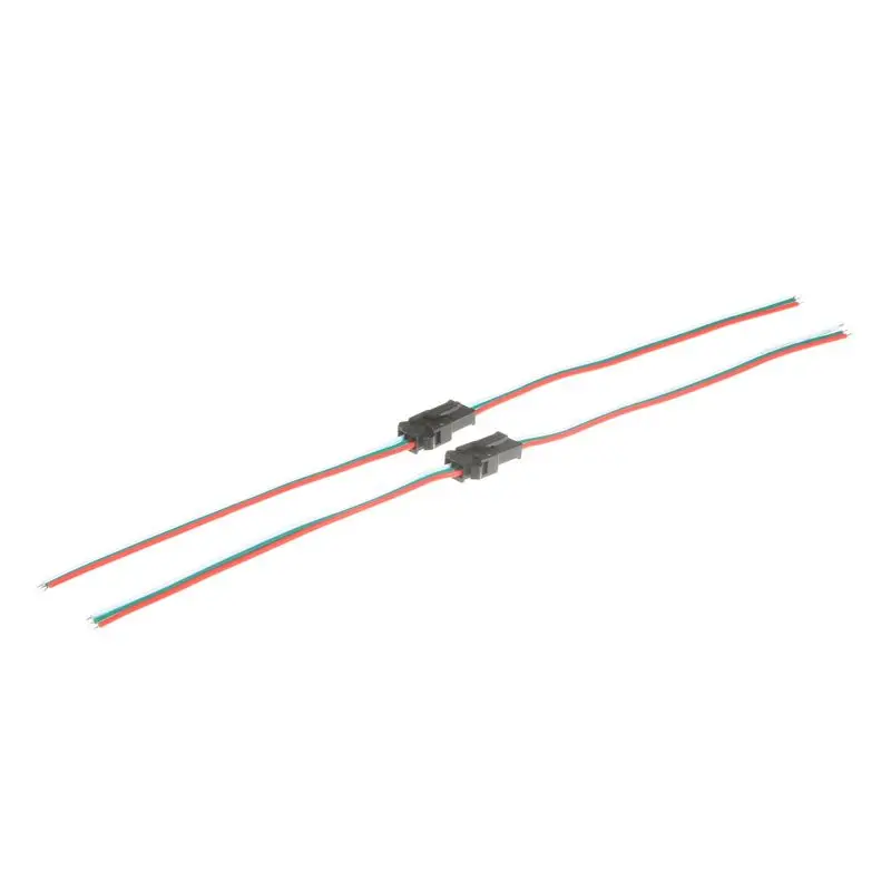 

2 x 3 Pin 22AWG SM Female Male Connector Wire Cable Cord Plug For LED Rigid Strip Module Lghting