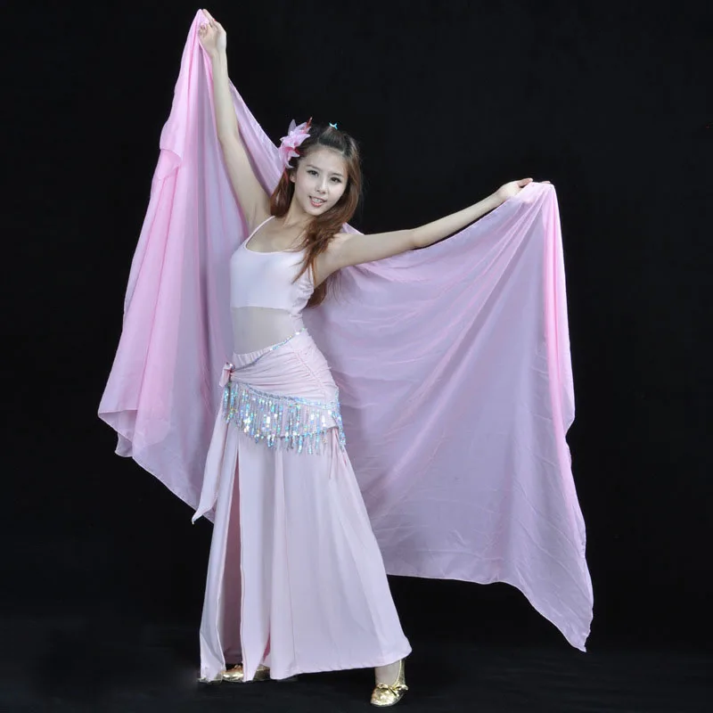250*120 см шифоновая вуаль танец живота ручной платок для начинающих танец живота аксессуары реквизит для восточных танцев костюм для восточных танцев