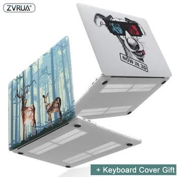

New Print Animal Laptop Case For MacBook Air Pro Retina 11 12 13 15 inch with Touch Bar + Keyboard Cover