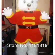 Талисман Делюкс плюшевые белый медведь талисмана обычай Необычные костюмы аниме косплей комплекты Mascotte Необычные платье карнавальный костюм