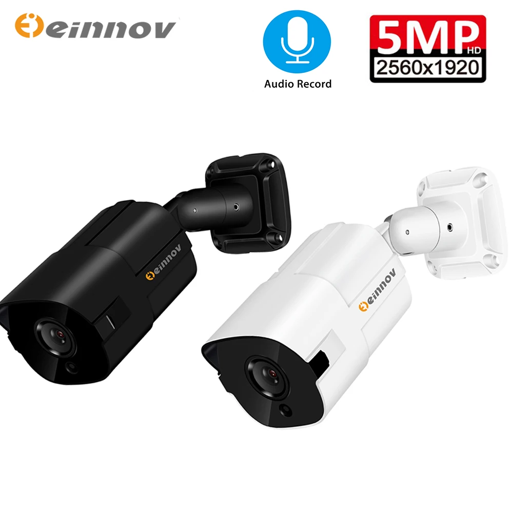 Einnov 5MP IP камера наружная PoE безопасности CCTV видео наблюдения домашняя аудио
