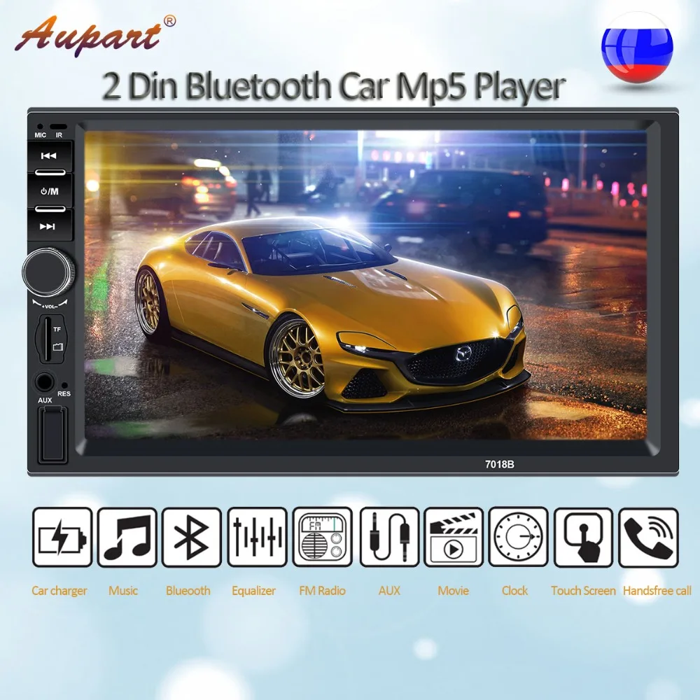 Авторадио 2 Din Автомобильный мультимедийный радио aux приемник аудио камера
