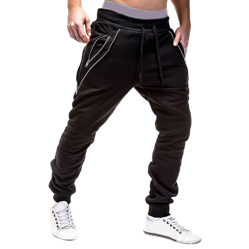 Shujin Brands Men Harem Pants M-3XL Hip Hop Joggers Pant Summer Male Solid Casual Pocket Zipper Slim Fit Trousers Sweatpants Shujin Brands Men Harem Pants M-3XL Hip Hop Joggers Pant Summer Male Solid Casual Pocket Zipper Slim Fit Trousers Sweatpants