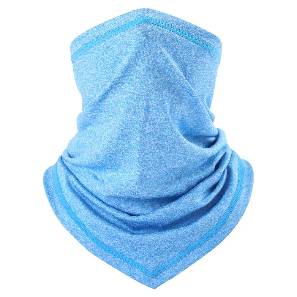 Light Blue Летние трубчатые шарфы, кольцо, снуд, бандана, шея, гетры, дышащая повязка на голову, лицевая защита, половина лица, маска, шлем-шарф, подкладка для мужчин и женщин - Цвет: Light Blue