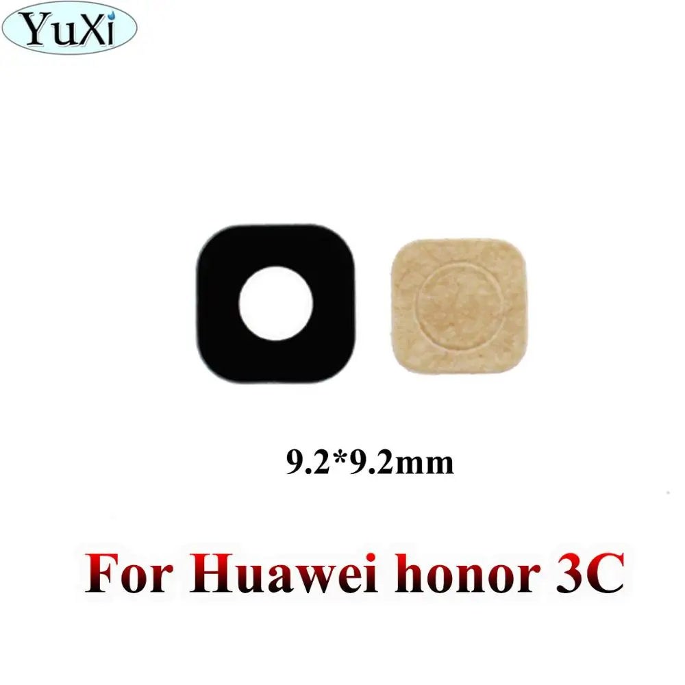 Юйси для huawei Honor 7C 7i 7A 6x 6A 5C 5x 4A 4x 3C 6 V8 V9 8x10 6 Plus играть стеклянный объектив задней камеры с помощью клейкой Стикеры - Цвет: Honor 3C