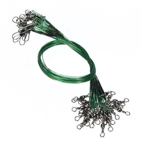

3 Pcs of (72 pcs Trace Barrel Swivel steel leaders pike perch set 15 \ 23 \ 30cm)