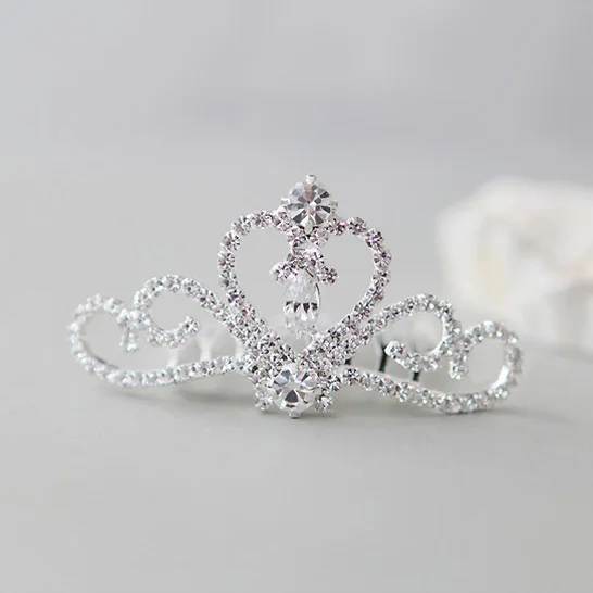 

Clear Stone Small Tiara Hair Combs Princess Girls Hair Crown Tiara Accessories