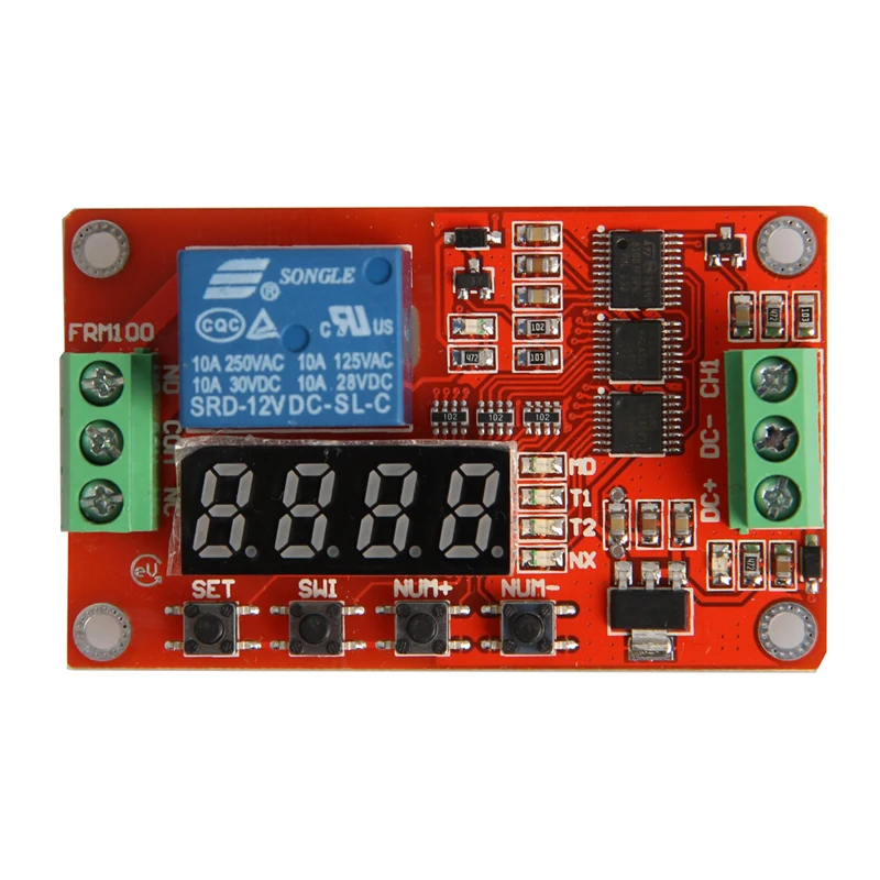 

12V DC Multifunction Auto-lock Relay PLC Cycle Timer Time Delay Switch Module Drop Ship 11