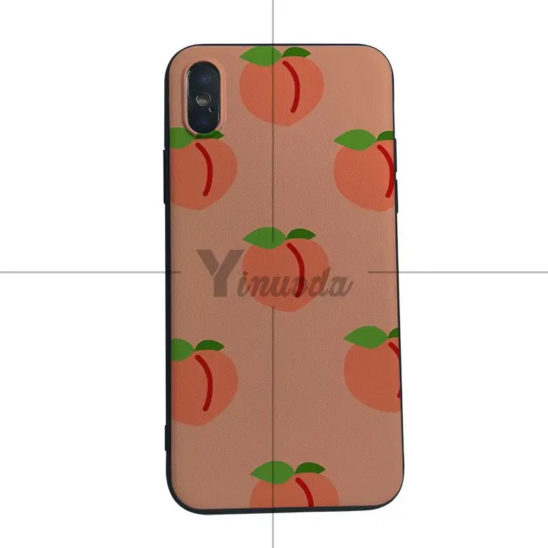 Yinuoda розовый персиковый чехол для телефона с принтом для iphone 7 7plus X 8 8plus и 5 5S 6s 6s Plus Чехол для мобильного телефона