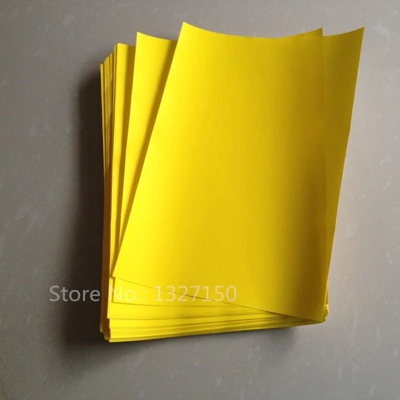 20 Sheets A4 Yellow Waterproof Matte Pp Synthetic Self Adhesive Label Sticker Colored Paper Printer Paper For Lazer Printer Paper For Paper Printerpaper Color Aliexpress