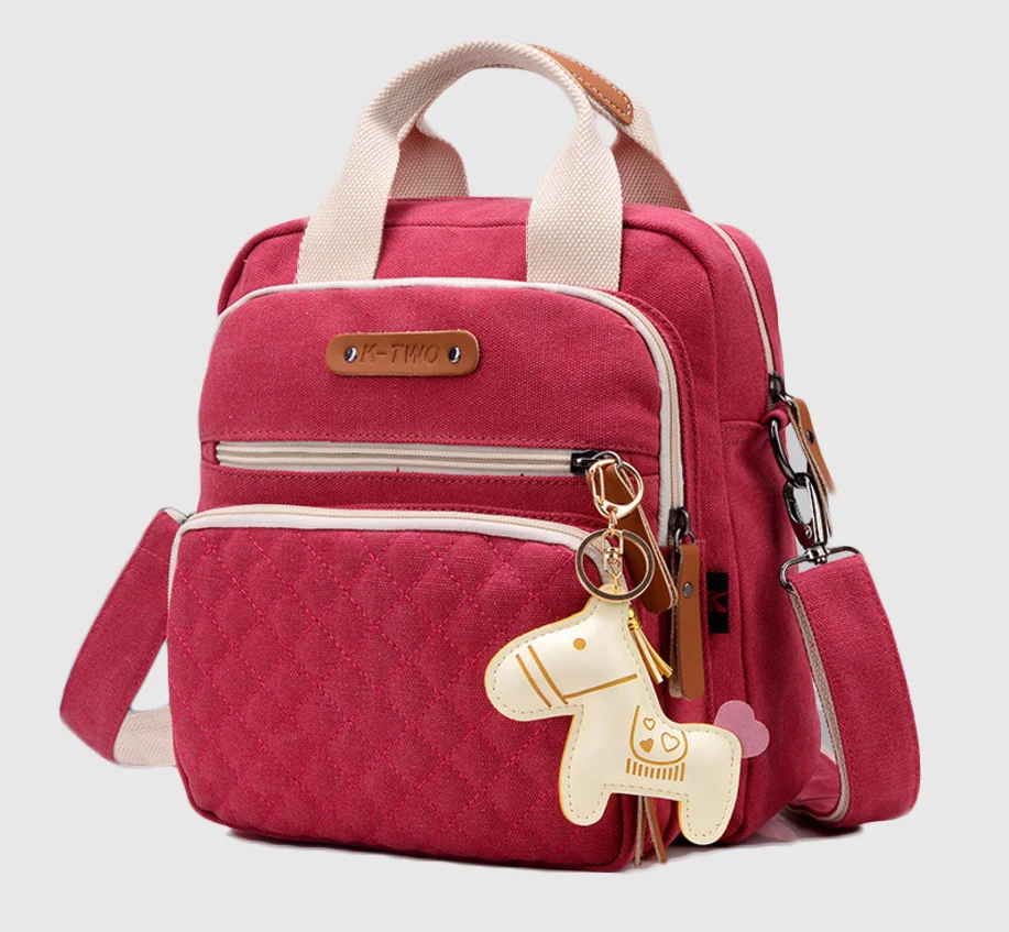 

3 in 1 Cabvas baby diaper bags maternity bag Large Capacity Baby Nappy Nursing Bag Fashion Feeding Travel Backpack For Children