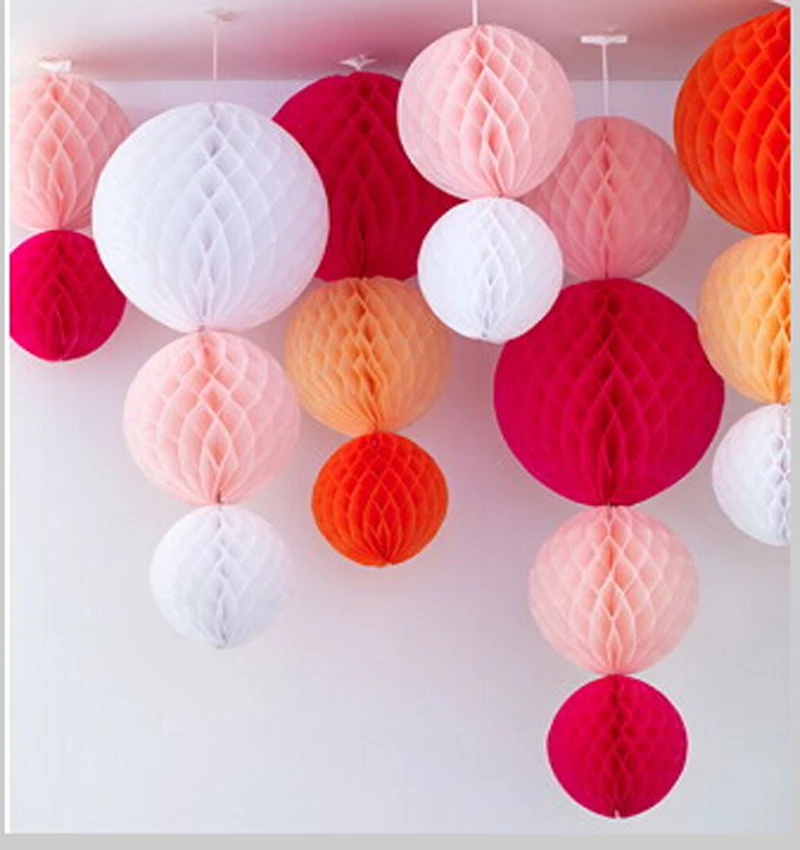 

Shipping Free for 6" 15cm 10pcs/lot honeycomb ball paper lanterns party wedding decorations