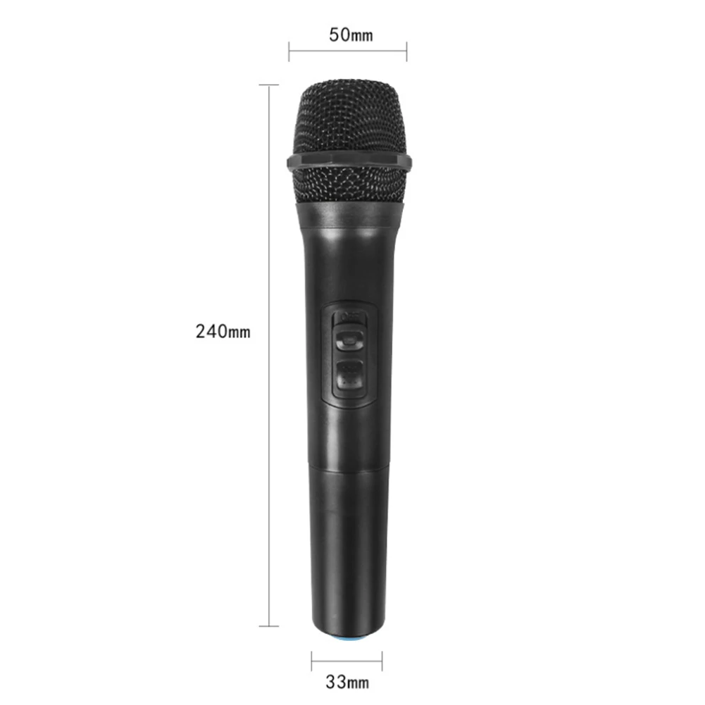 E7 1-to-2 Universal VHF Wireless Handheld Microphone with Receiver/Antenna for Karaoke/Business Meeting Portable