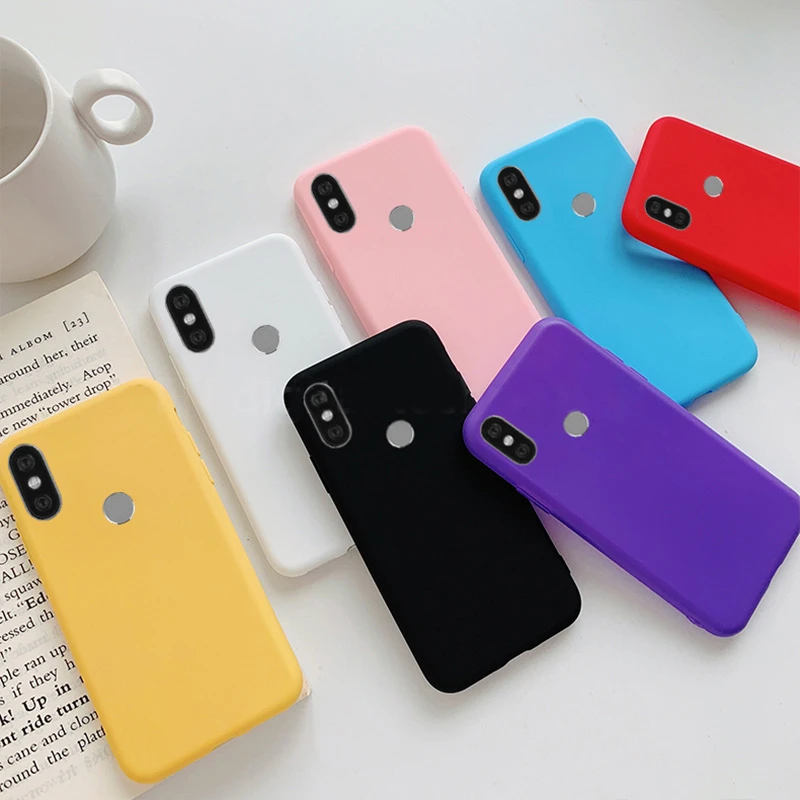 

Candy Color Matte Soft TPU Case For Xiaomi Redmi 4X Note 5A S2 Cell phone Shockproof Ultra thin Luxury Back Brand Protect Cover