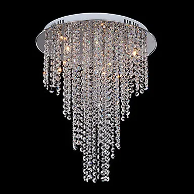 

Luminaire, Modern LED Crystal Ceiling Lamp Light With 8 Lights For Living Room Home Lighting Lustre De Sala Free Shipping