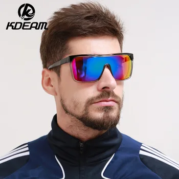 

KDEAM Revamp Of Sport Men Sunglasses Beach Shades TAC Lens Shockingly Colors Big Sun Glasses Elmore Style Sunglass