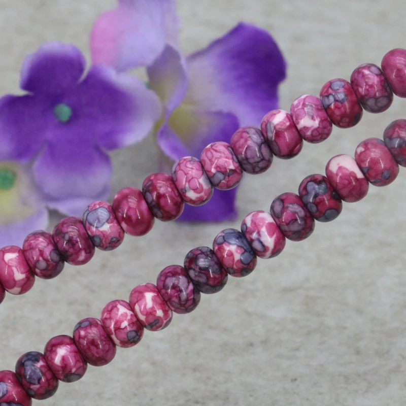 Abacus shaped Riverstones loose beads 5x8mm DIY stone 15 inches multi color optional women beautiful jewelry making design