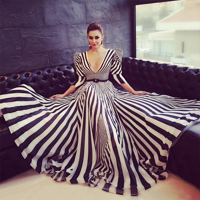 Zebra Pattern Fashion | chic zebra pattern fashion evening gown 2017 half sleeve Zebra Pattern Fashion | chic zebra pattern fashion evening gown 2017 half sleeve