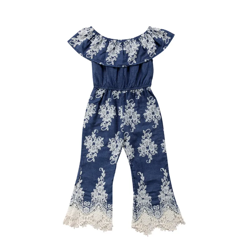 

Stylish Kids Baby Girls Sisters Embroidery Lace One Piece Jumpsuit Romper Dresses Summer Ruffles Matching Outfits 1-6Y