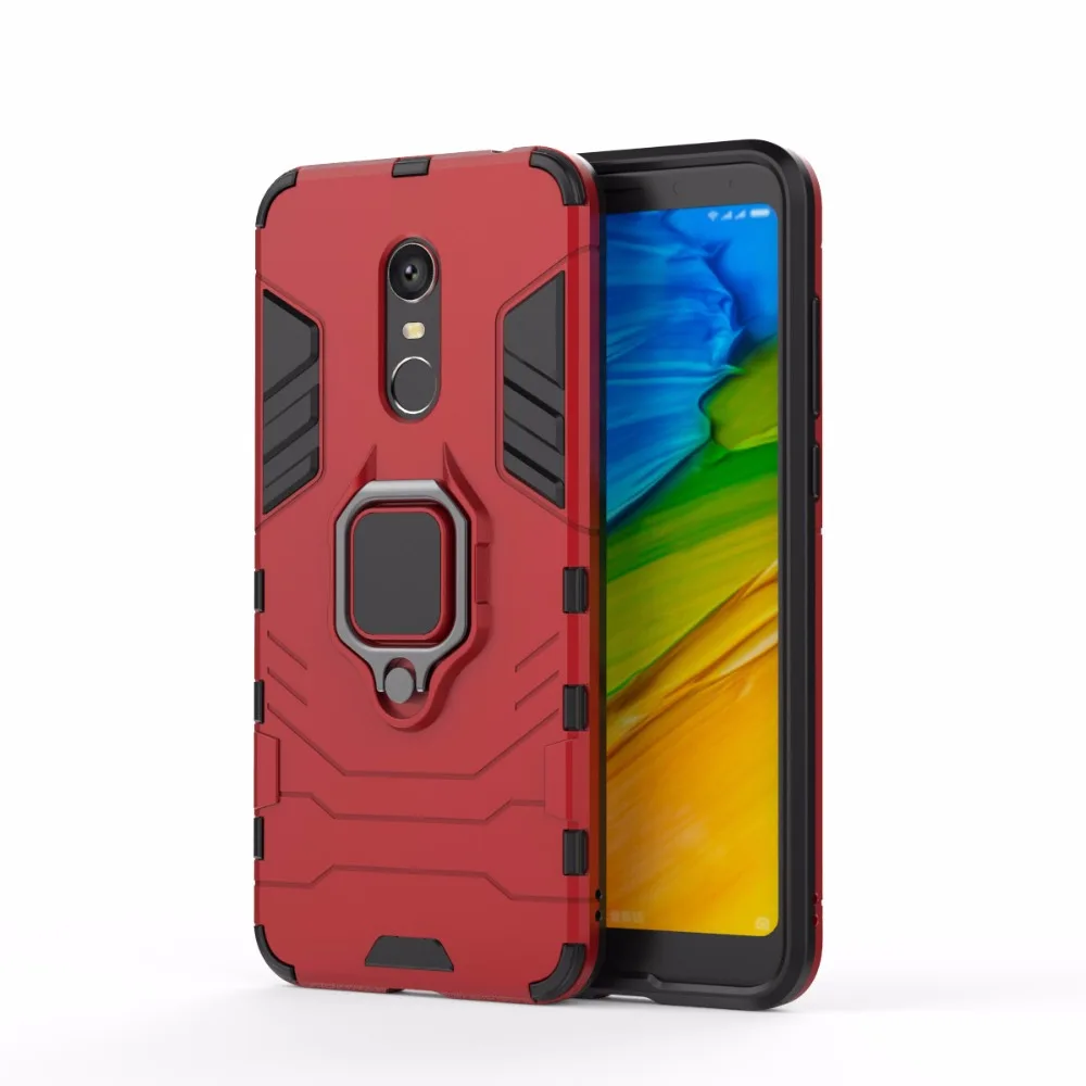 

Case for Xiaomi Redmi Note4/4X Note5 Note 6 Pro Note7 Stand Holder TPU&PC Plastic Hard Silicone 2 in 1 Dual Armor Back Cover