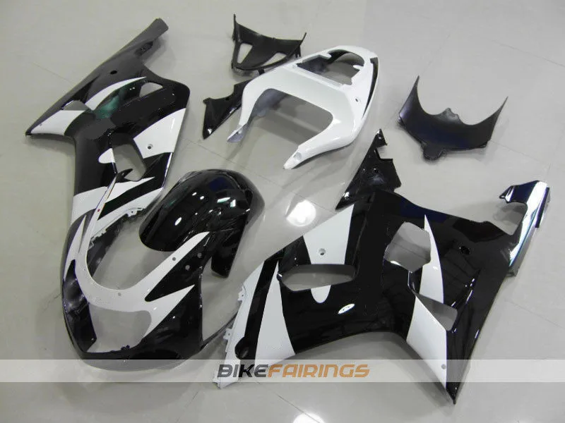 

New Hot Sales Fairings Kits Fit For Suzuki GSXR600 GSXR750 GSXR-600 750 01 02 03 2001 2002 2003 ABS Plastic Custom black white