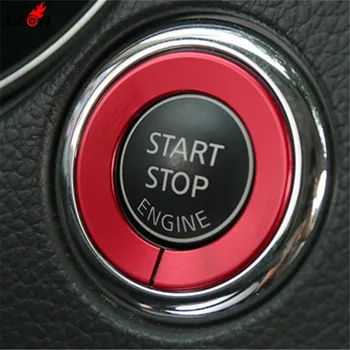 

1pc Red Ignition Engine Start Stop Button Cover Trim Sticker For Nissan Qashqai X-Trail 2014 2015 2016