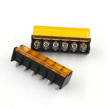 

50pcs HB-9500 6PIN lid Barrier Terminal 9.5MM high current connectors HB-6P Barrier Blocks
