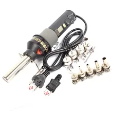 Pistola de aire caliente para Estación de soldadura, boquillas de aire caliente de temperatura ajustable con pantalla LCD, 8018LCD, 110V/220V, 450W, 9 Uds.