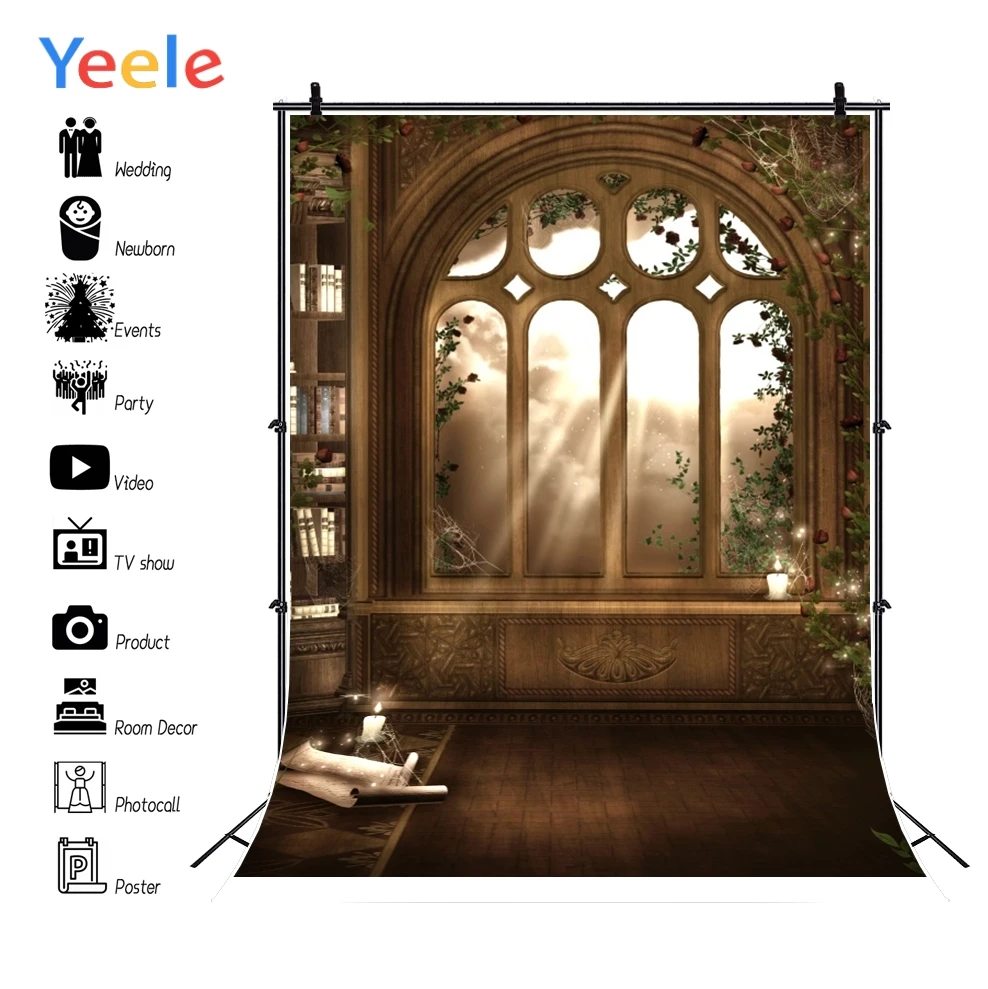 

Yeele Professional Camera Photography Backdrops Romantic Palace Pillar Landscape Girls Photographic Backgrounds For Photo Studio