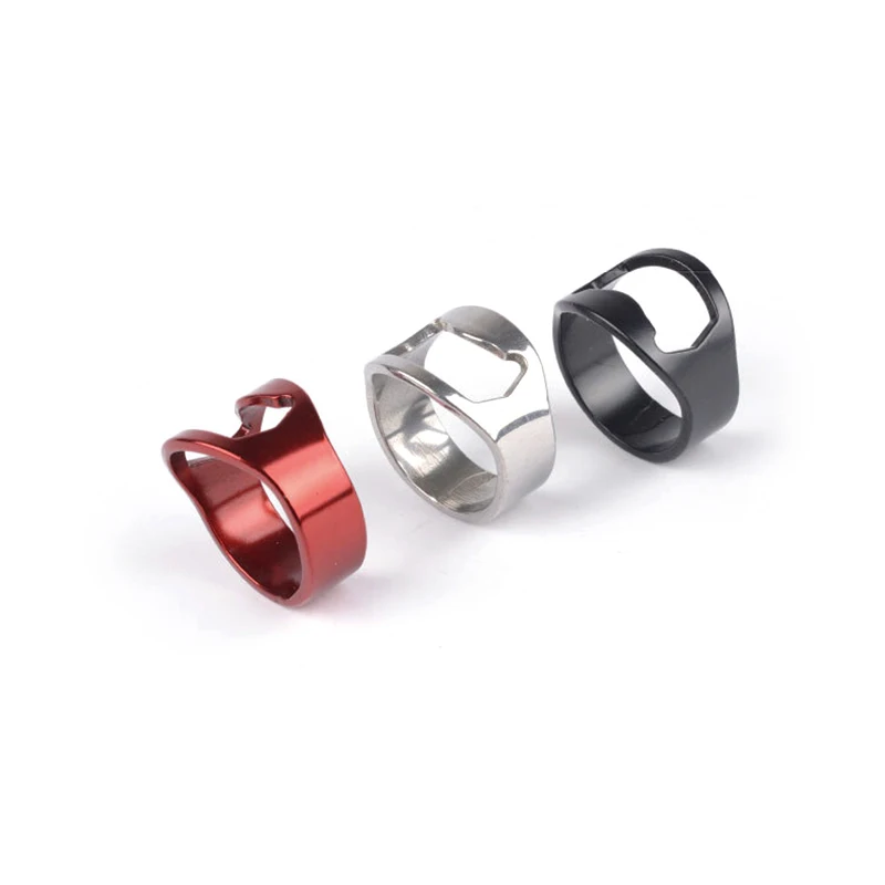 

4 Colors Multi-function Stainless Steel Ring-Shape Opener Beer Bottle Opener Diameter 22mm