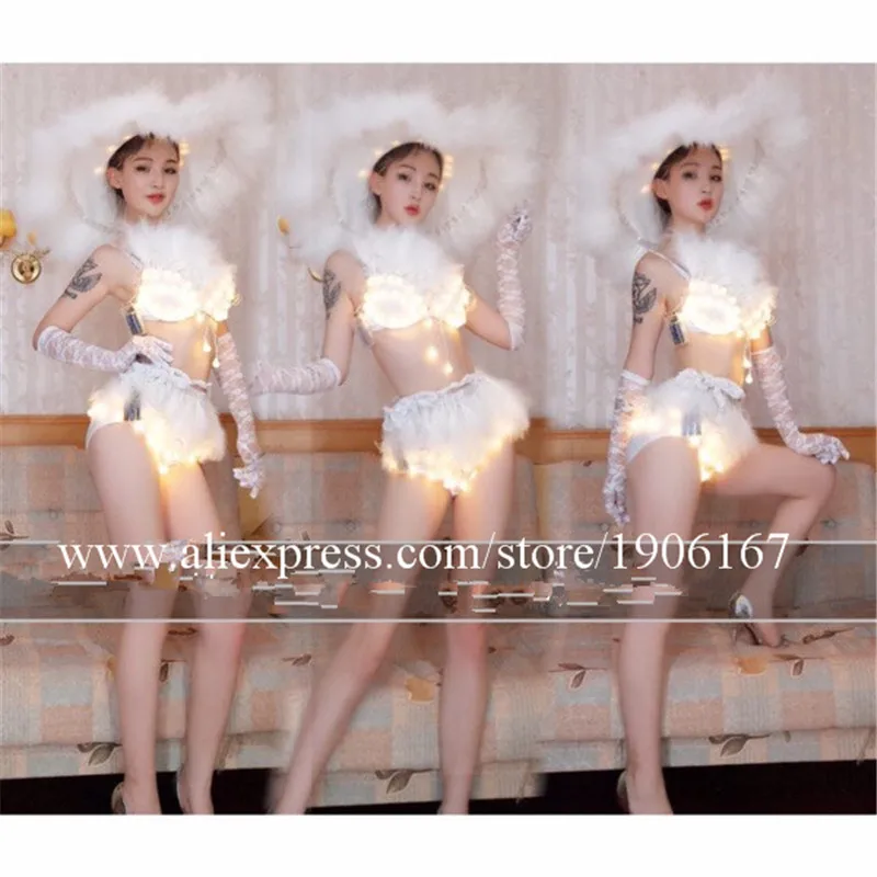 Led Sexy girl bra shorts 02