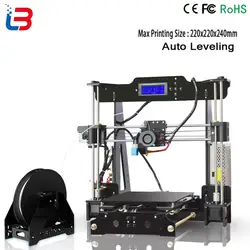 Высокоточный 3d принтер Reprap Prusa i3 j-head hotend bowden 3d принтер DIY комплект с 1 рулонной нитью 8 Гб sd-карта 3d принтер