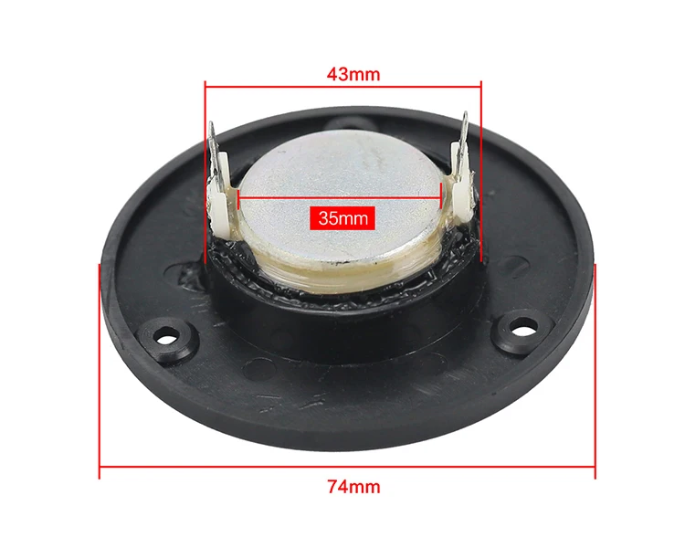 GHXAMP 3 дюймов 6OHM 30 Вт твитер колонки шелковая пленка HIFI Автомобильная звуковая коробка NdFeB ВЧ 25 ядро громкоговорители DIY 1 шт