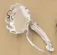 10mm Silver 20pcs Внутренняя часть: 10 мм 12 мм французская античная бронза/серебро/золото/черная медная кружевная серьга крючок, клипсы, серьги, аксессуары для установки основания - Окраска металла: 10mm Silver 20pcs