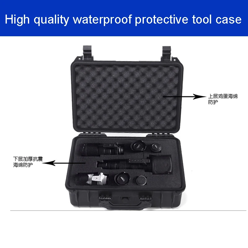 

Waterproof tool case camera box Studio photography box 208*144*92mm Protective suitcase Instrument box with pre-cut foam 5022