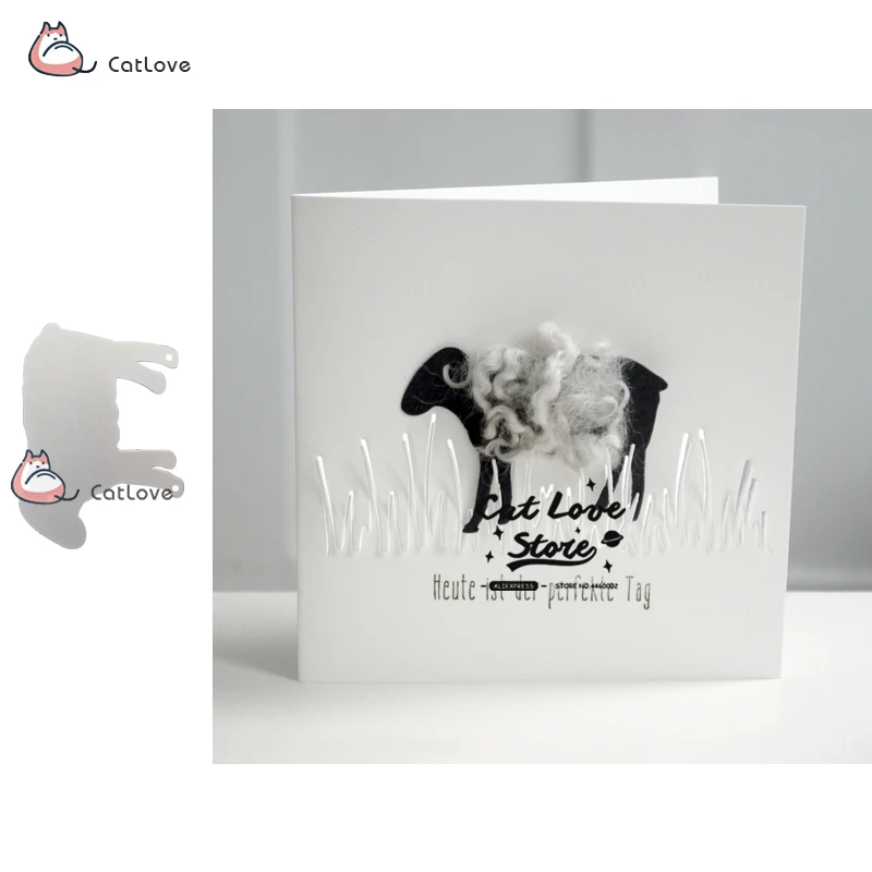

Sheep Animal Metal Cutting Dies Stencils For DIY Scrapbooking Paper Card Decorative Craft Dies Embossing Die Cuts New 2019
