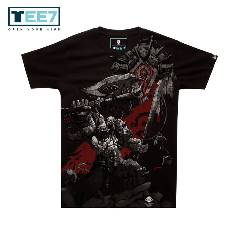 Футболка TEE7 Game WOW из 100% хлопка летняя футболка с коротким рукавом и О вырезом|t