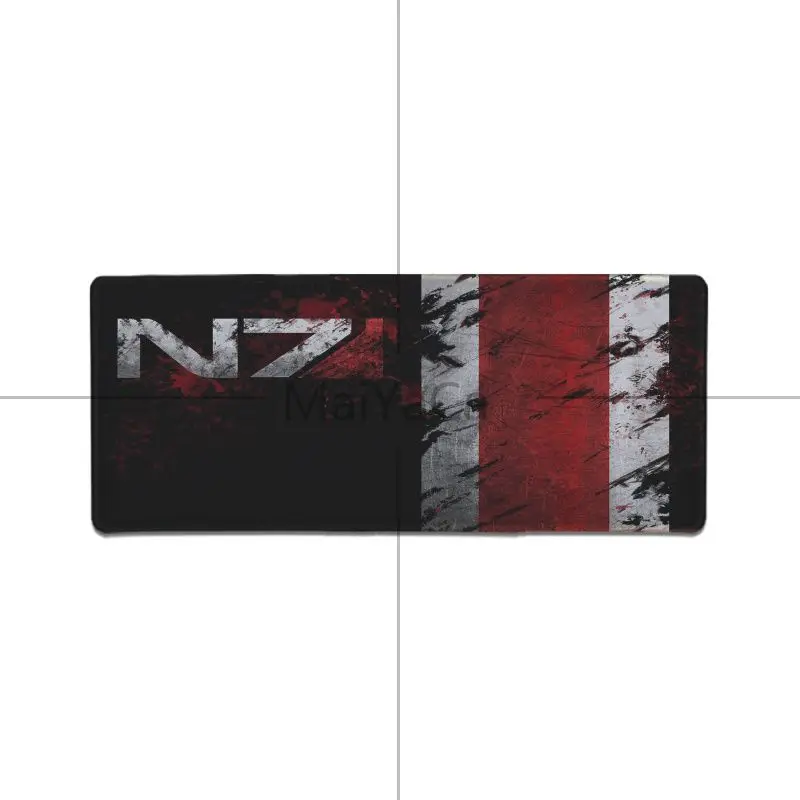 Lock Edge 30X90cm MaiYaCa Mass Effect N7 игра логотип резиновый коврик для мышки игра аниме мультфильм Печать Большой размер игровой коврик для мыши и клавиатура Коврик Настольный коврик - Цвет: Lock Edge 30X90cm